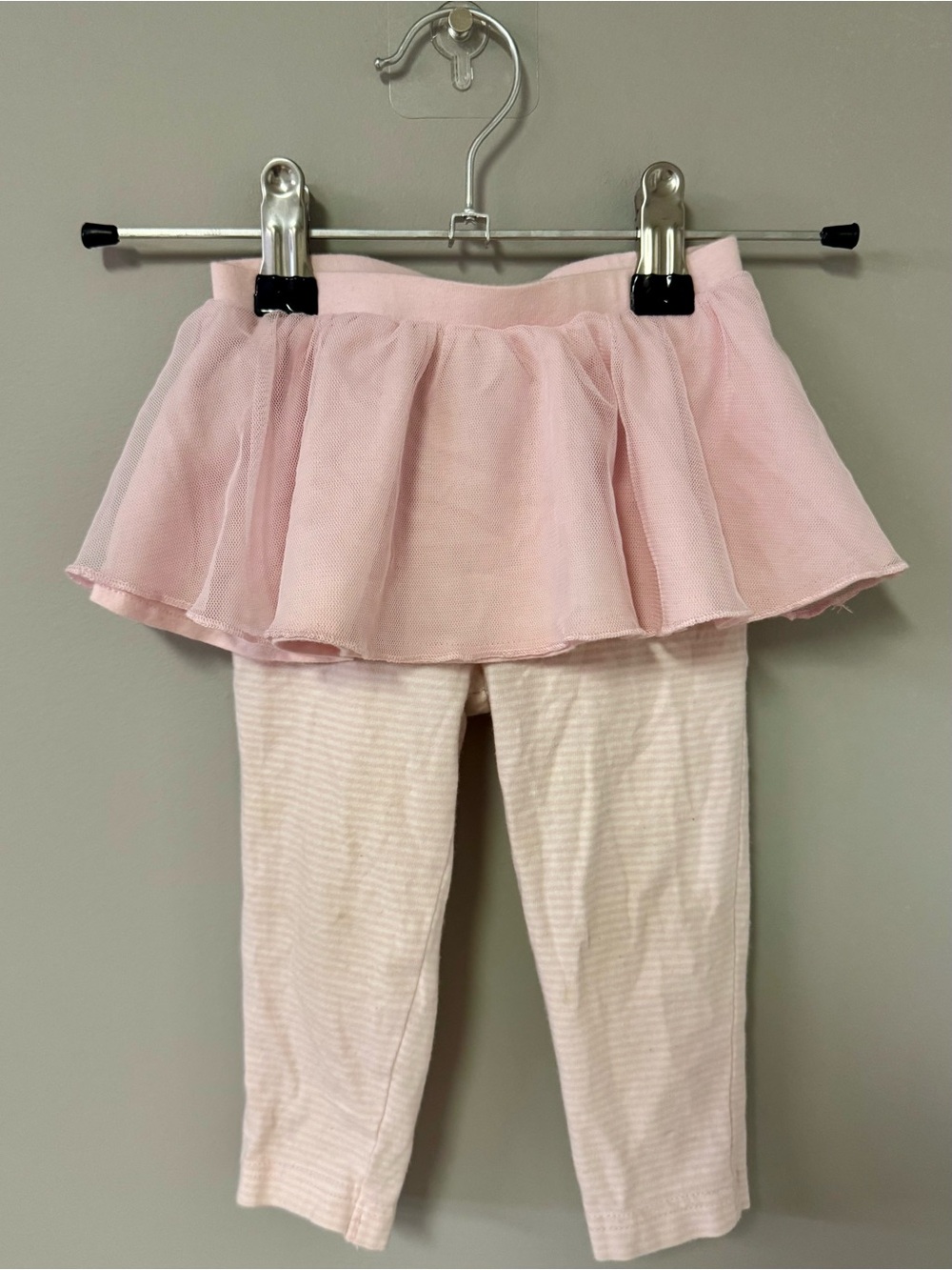 Carter's Light Pink Tulle Skort Leggings